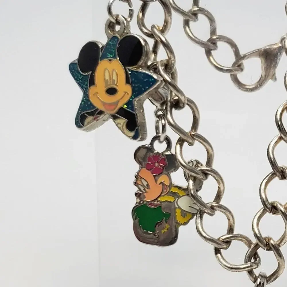 Disney Mickey and Minnie 5 Charm Bracelet: Iconic Characters